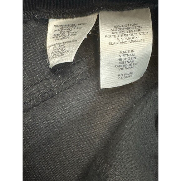 Jones New York Sport Trousers 4 Black Corduroy Stretch Mid Rise Bootcut Classic - Picture 8 of 9